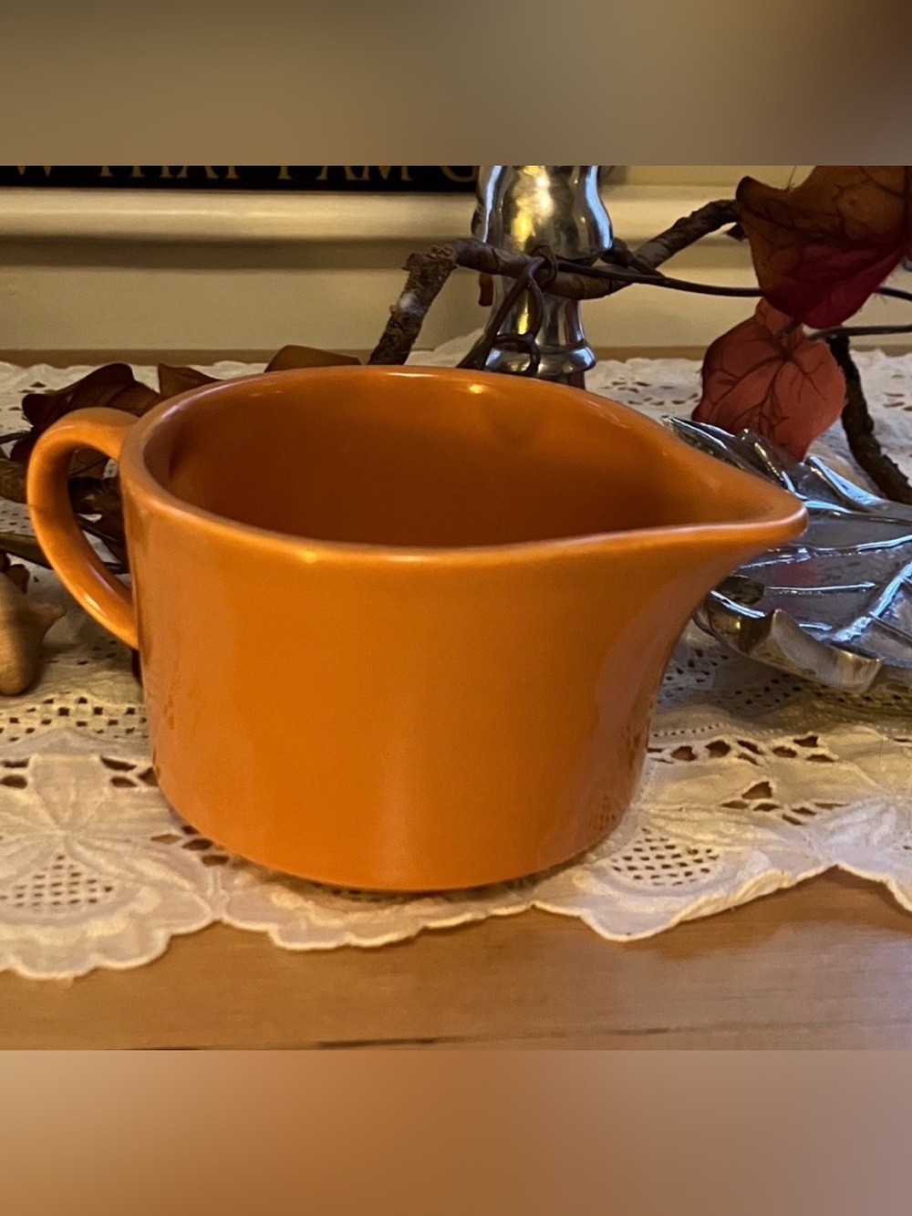 McCoy Burnt Orange 8 oz Pitcher 1960’s